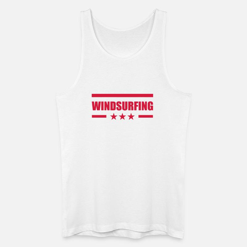 Windsurfen / Windsurfer / Windsurf / Windsurfing - Männer Bio Tank Top - Weiß