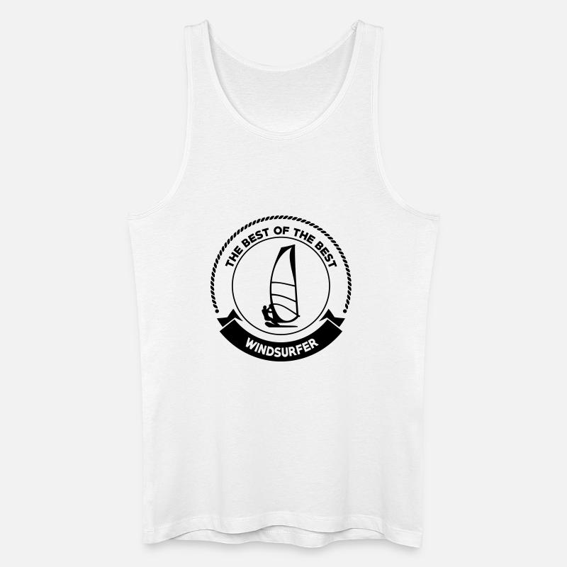 Windsurfen / Windsurfer / Windsurf / Windsurfing - Männer Bio Tank Top - Weiß