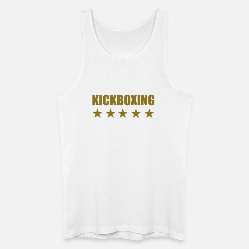 Kickboxen / Kickboxing / Kickboxer / Kick Boxing - Männer Bio Tank Top - Weiß
