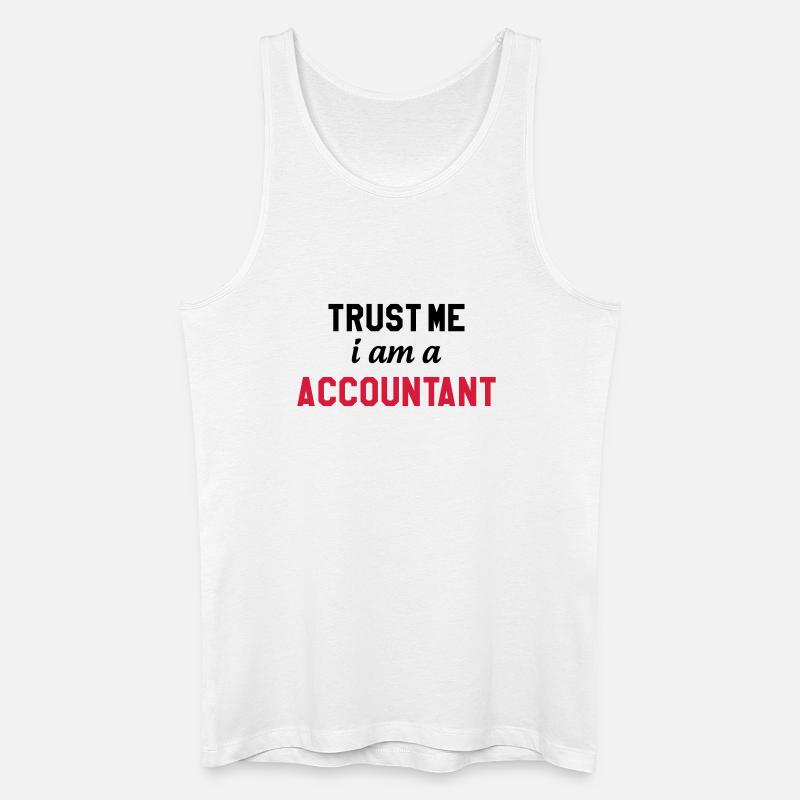 comptable / comptabilité / argent / Finance / Euro - Débardeur bio Homme - blanc