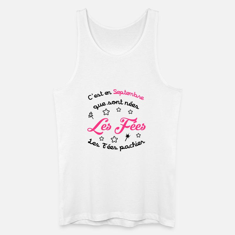 Mädchen / Fee / Prinzessin / Baby - Männer Bio Tank Top - Weiß