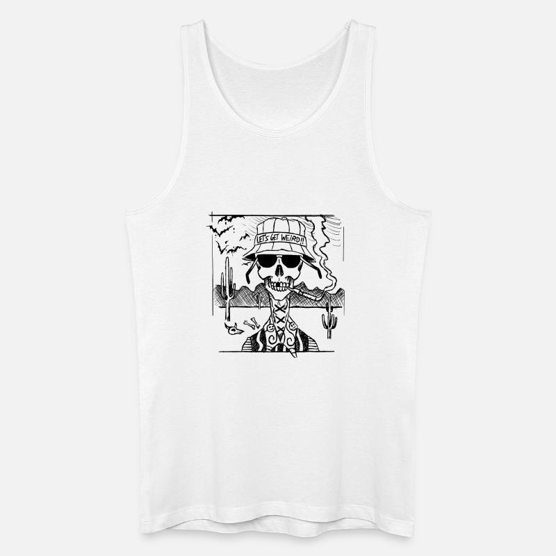 Let's get weird! - Männer Bio Tank Top - Weiß
