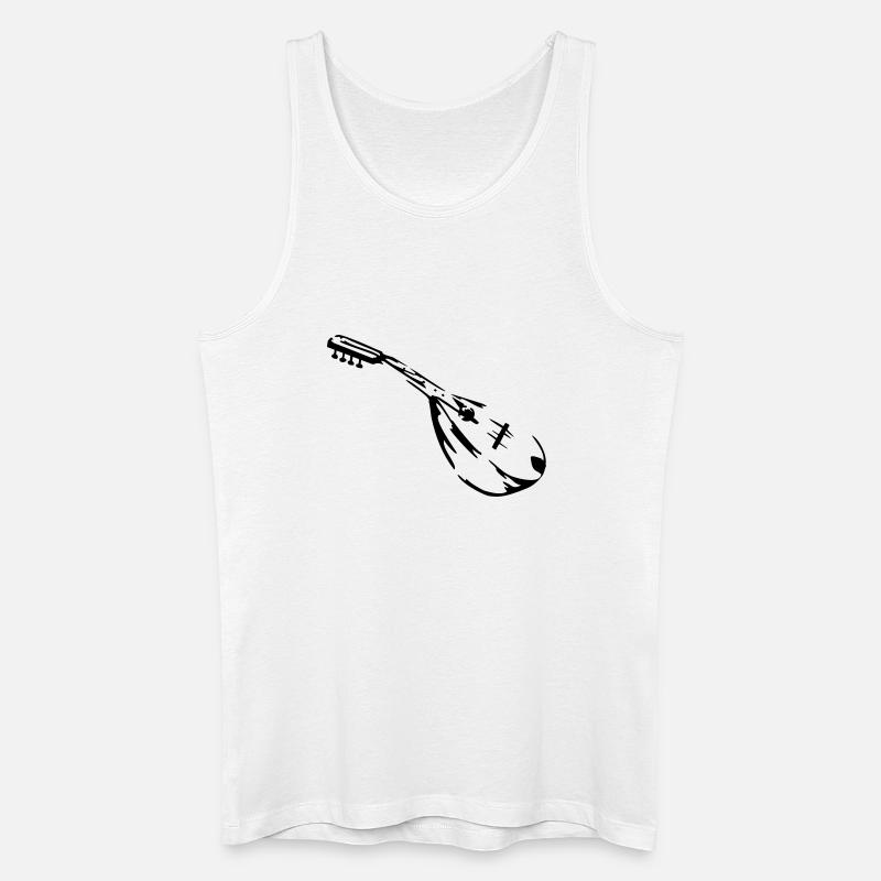 mandoline musiker - Männer Bio Tank Top - Weiß
