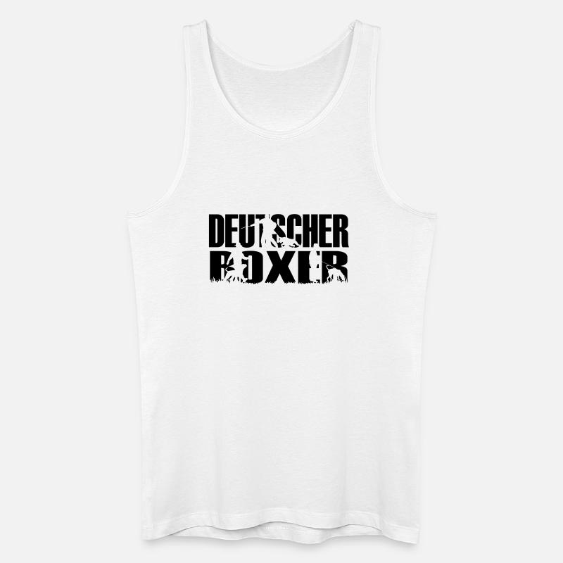 IPO Deutscher Boxer - Männer Bio Tank Top - Weiß