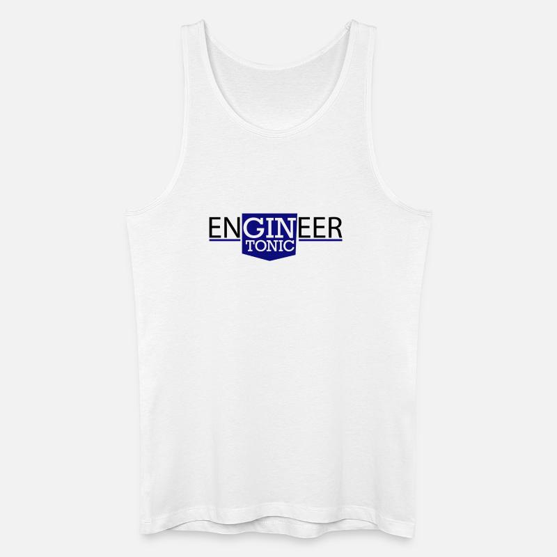 Engineer - Männer Bio Tank Top - Weiß