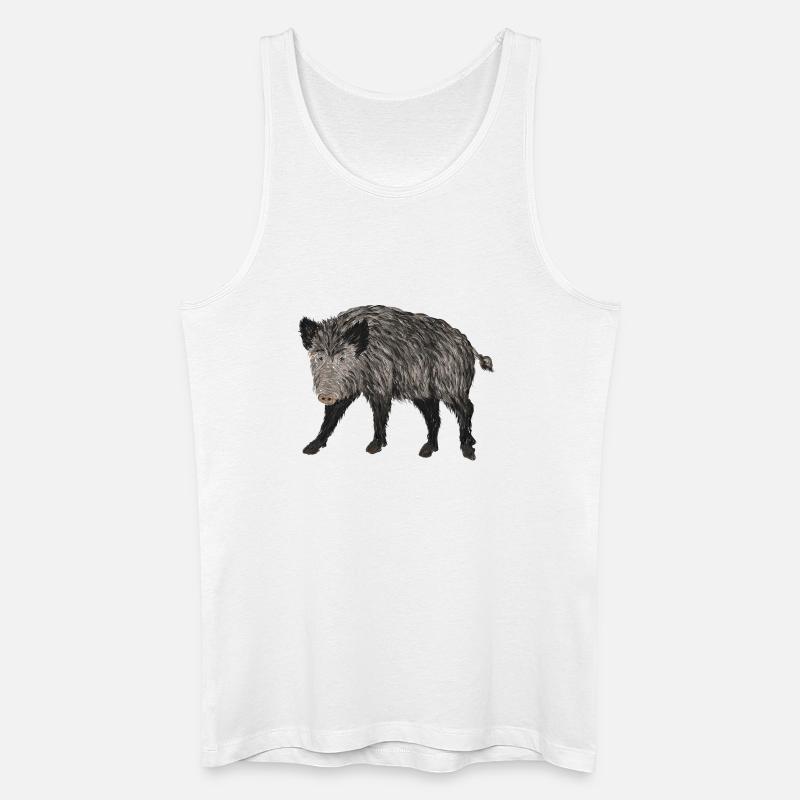 boar - Men’s Organic Tank Top - white