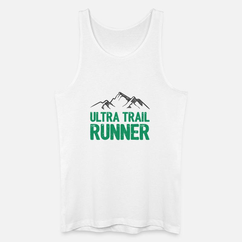 Ultra Trail Runner - Männer Bio Tank Top - Weiß