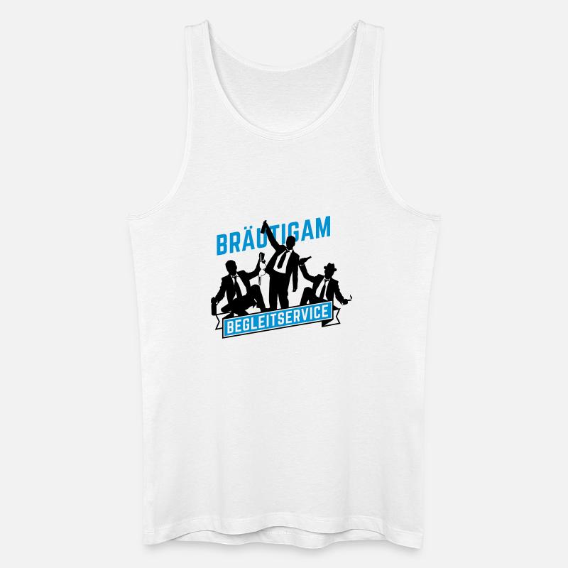 junggesellenabschied bräutigam - Männer Bio Tank Top - Weiß