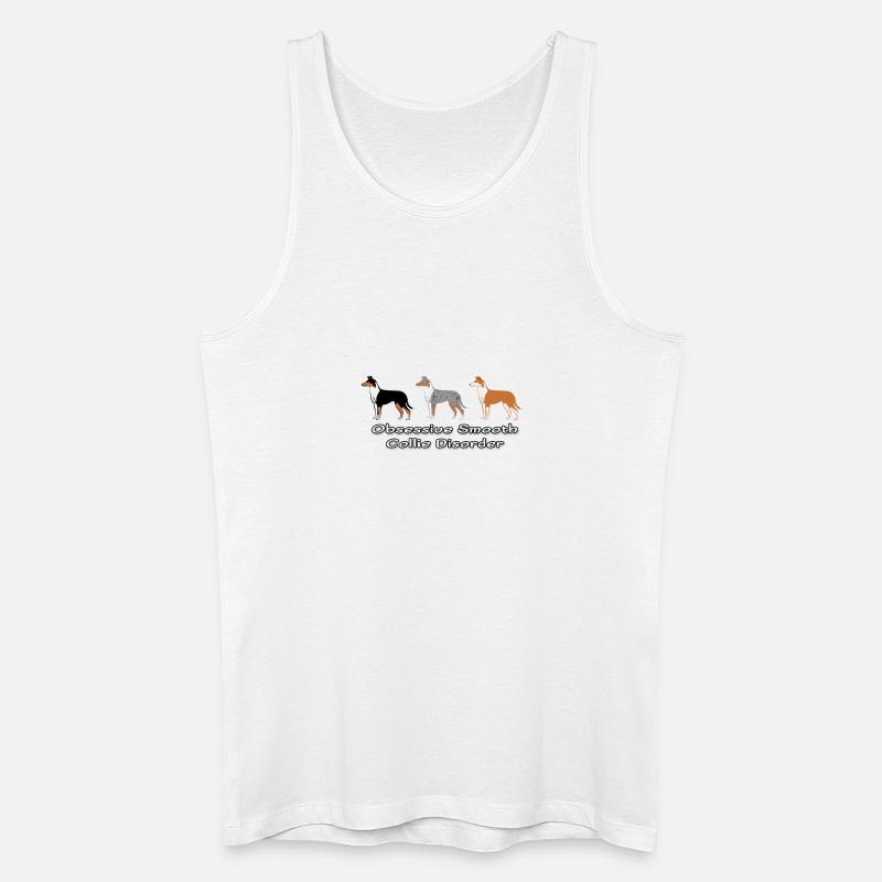 Obsessive Smooth Collie Disorder - Männer Bio Tank Top - Weiß