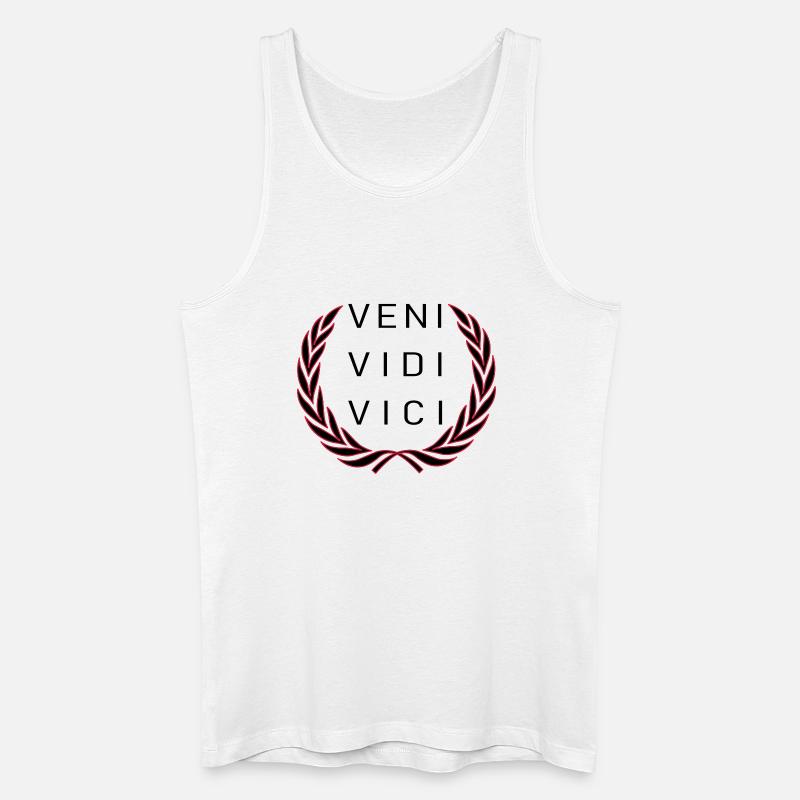 Veni Vidi Vici - Männer Bio Tank Top - Weiß