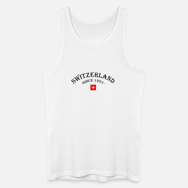 Schweiz 1291 - Männer Bio Tank Top - Weiß