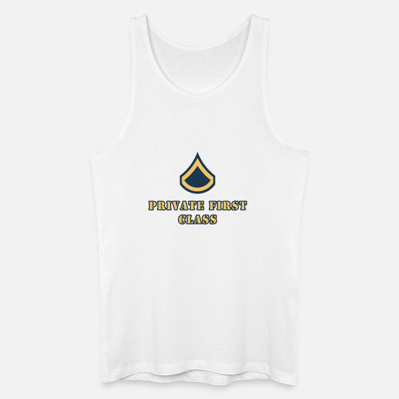 Private First Class - Männer Bio Tank Top - Weiß