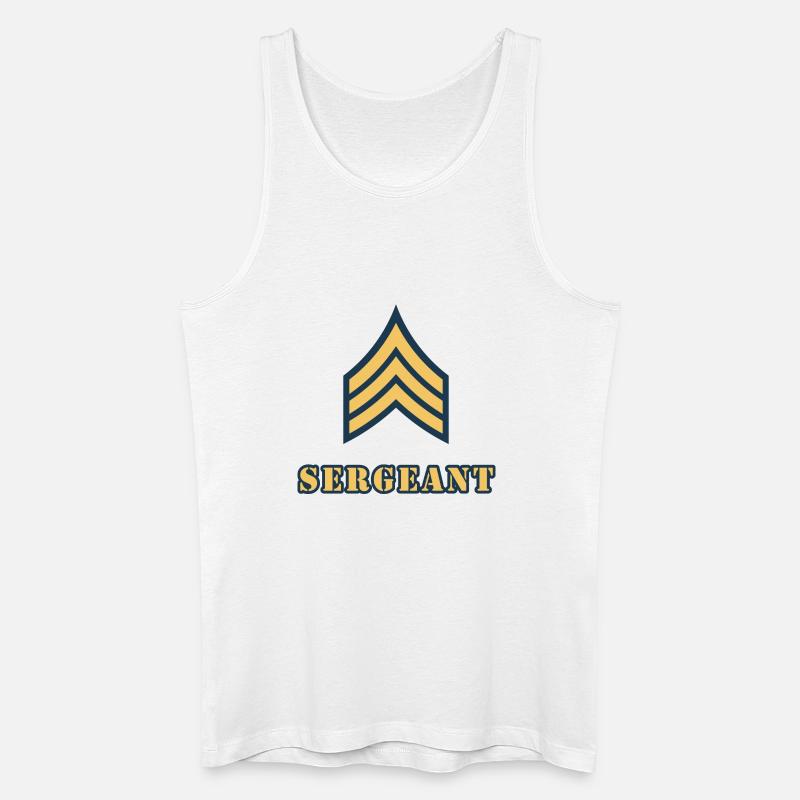 Sergeant - Männer Bio Tank Top - Weiß