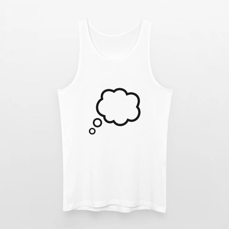 Thinking Bubble Comic Thought Bubble Bubble Thoughts Men’s Organic Tank Top
