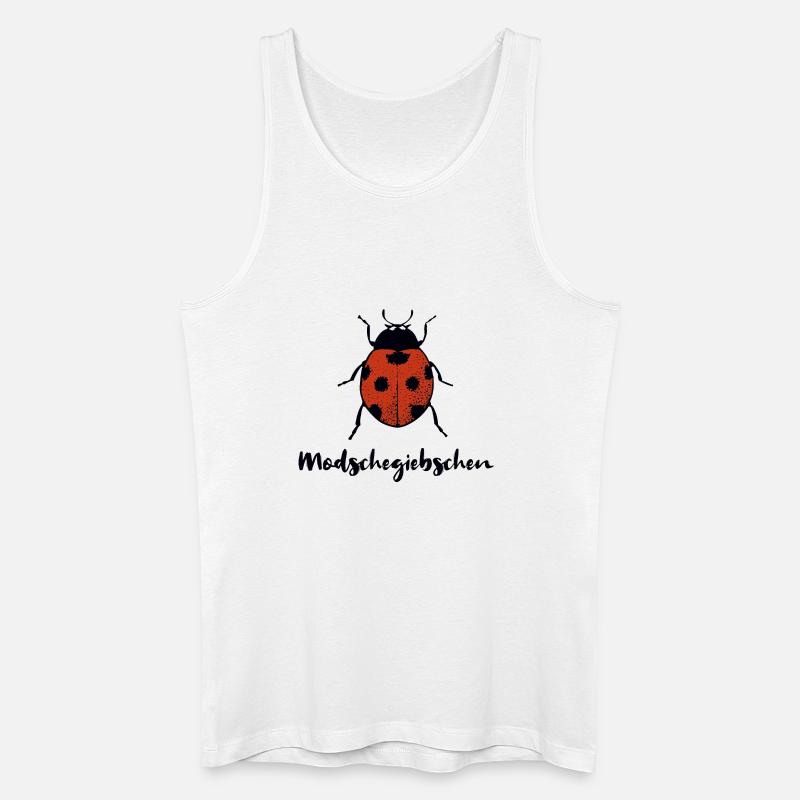 Modschegiebchen Marienkäfer Sächsisch Geschenk - Männer Bio Tank Top - Weiß