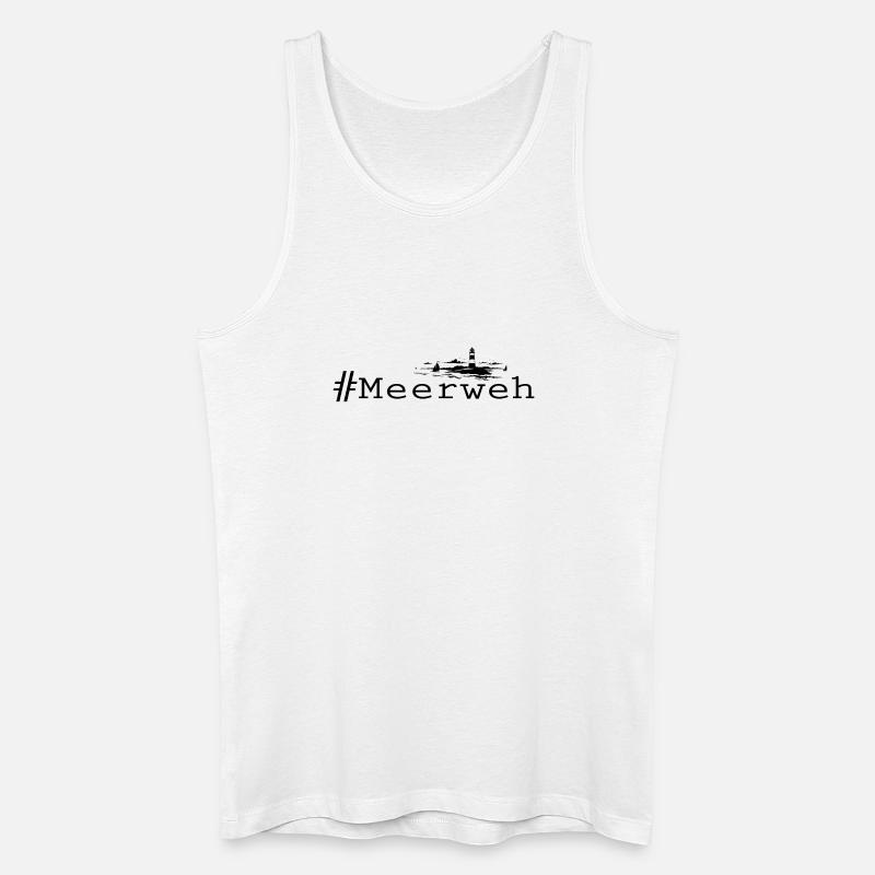 Meerweh - Männer Bio Tank Top - Weiß