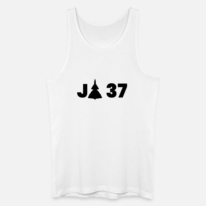 JA 37 Viggen - Männer Bio Tank Top - Weiß