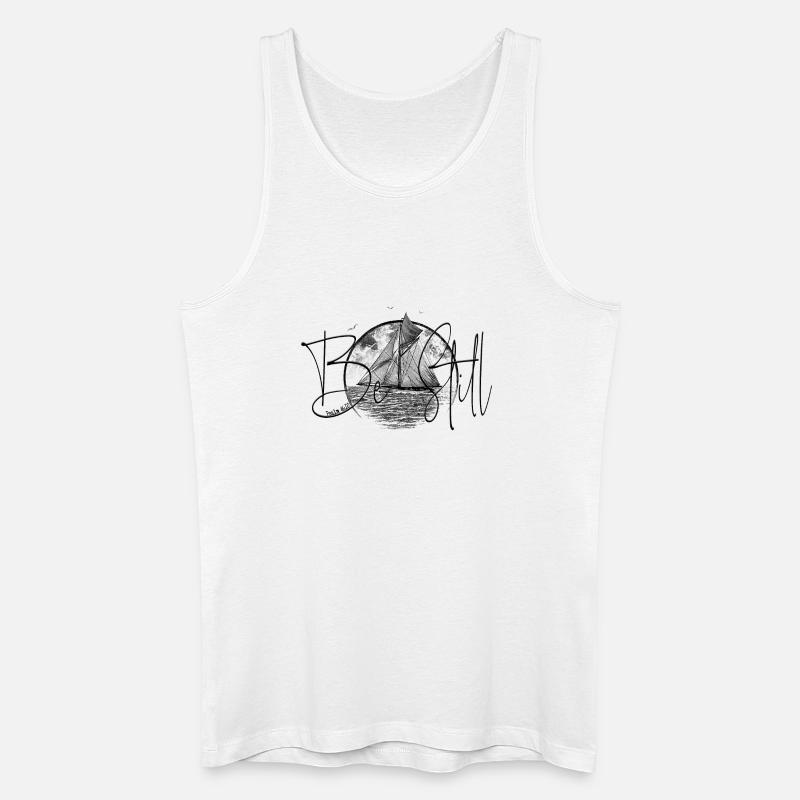 DLM C BE STILL B1W - Männer Bio Tank Top - Weiß