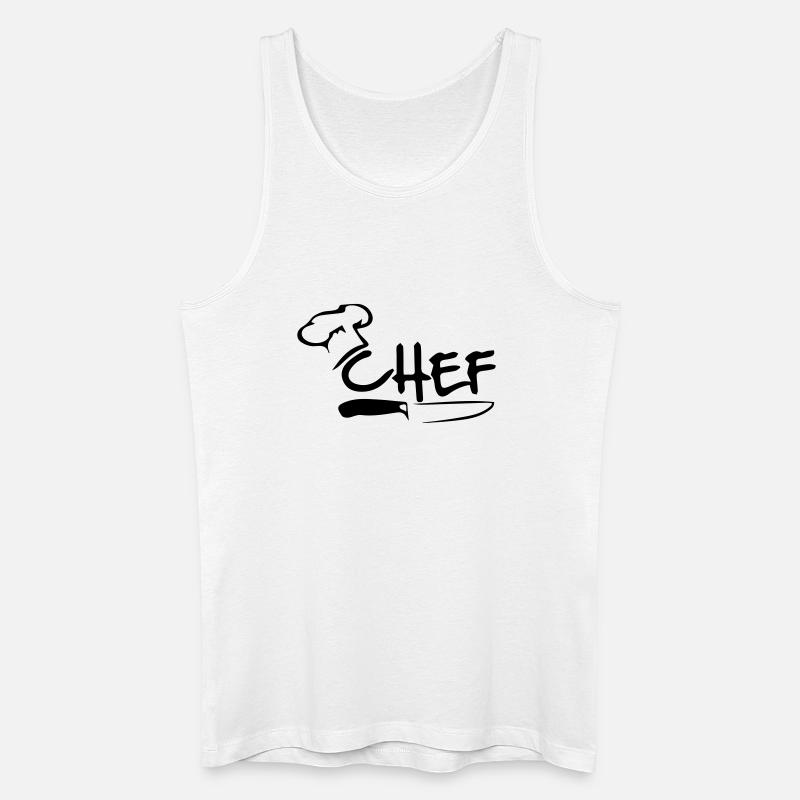 Chefkoch - Männer Bio Tank Top - Weiß