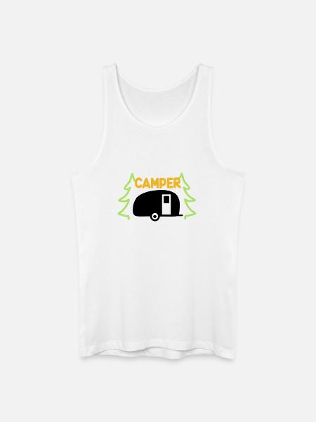 Camper - ready for vacation - Men’s Organic Tank Top - white