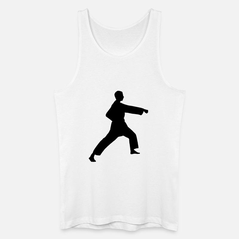 Punsch Karate oder Teakwondo Punsch - Männer Bio Tank Top - Weiß