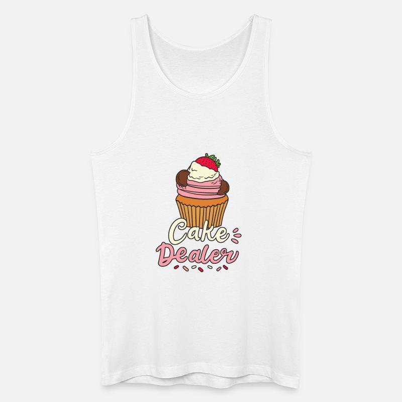 Kuchen Bäcker Backen - Männer Bio Tank Top - Weiß