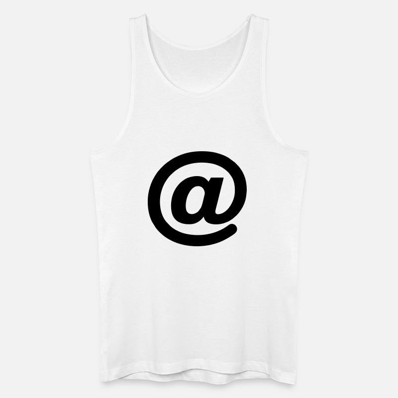Am Schildersymbol - Männer Bio Tank Top - Weiß