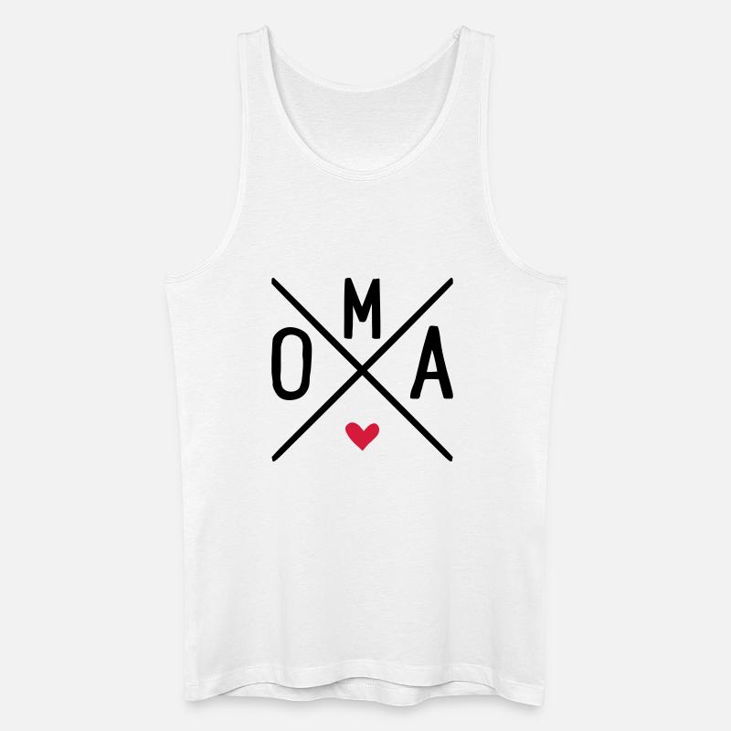oma - Männer Bio Tank Top - Weiß