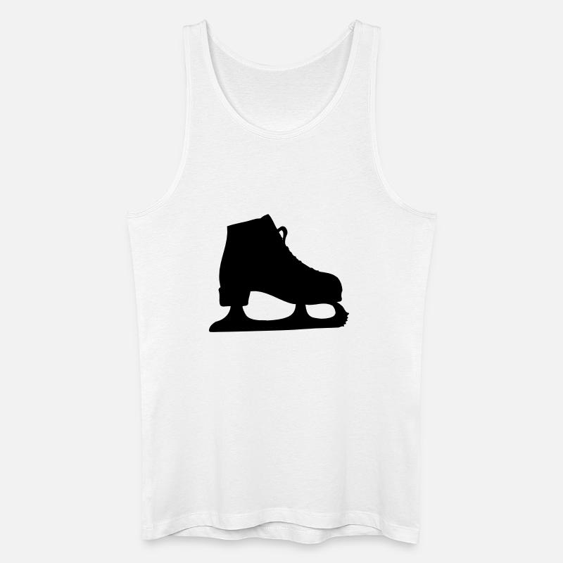 Eiskunstlauf Eiskunstlauf - Männer Bio Tank Top - Weiß