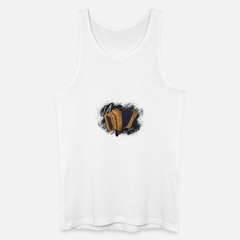 Harmonika - das muss so laut! | ZiachON! - Männer Bio Tank Top - Weiß