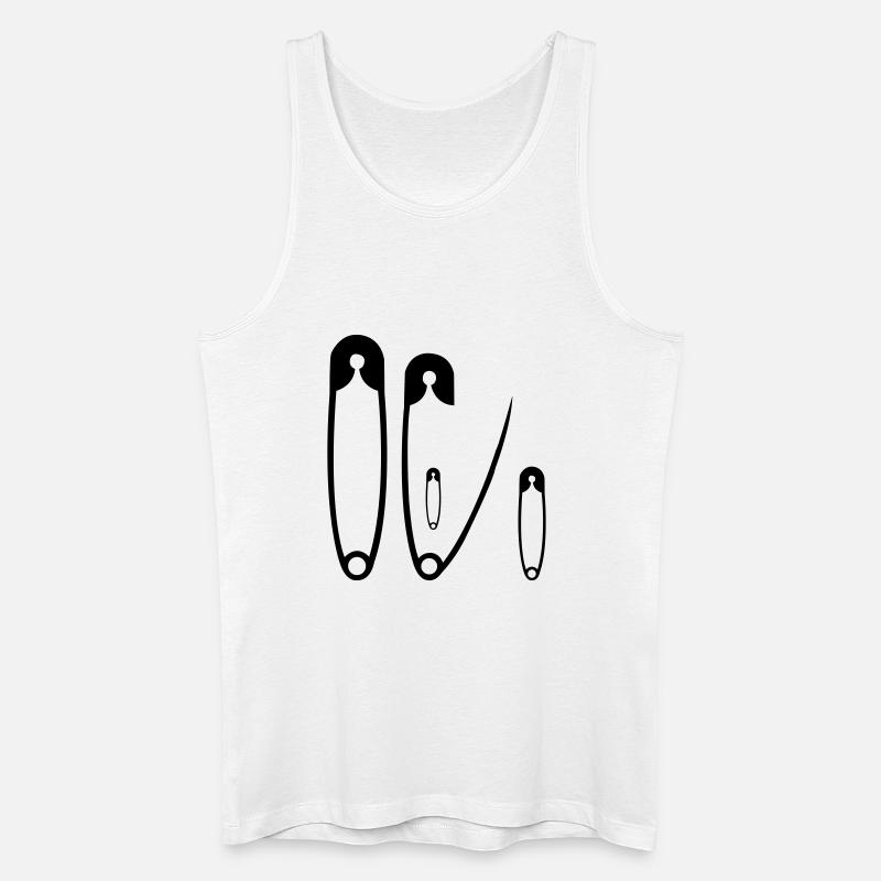 Schwanger mit 2. Kind - Männer Bio Tank Top - Weiß