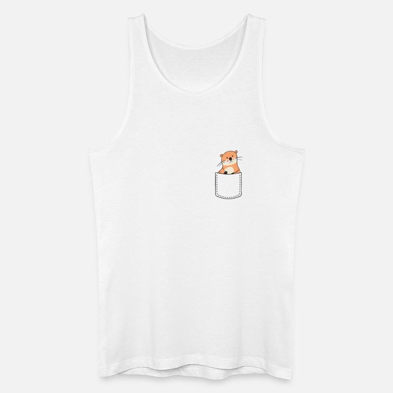 Otter - Männer Bio Tank Top - Weiß