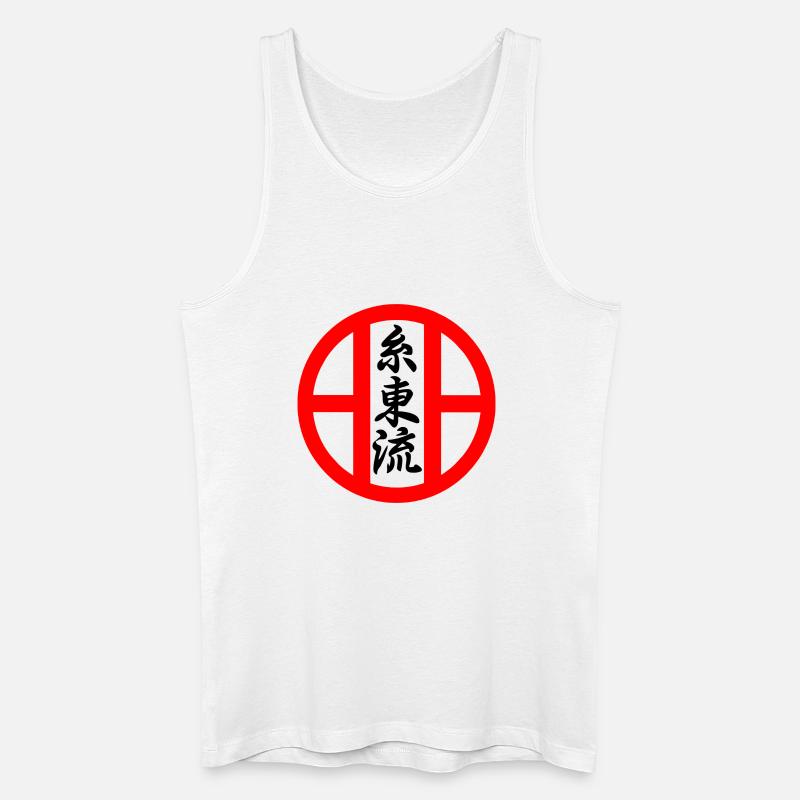 Shito Ryu Karate Emblem - Männer Bio Tank Top - Weiß
