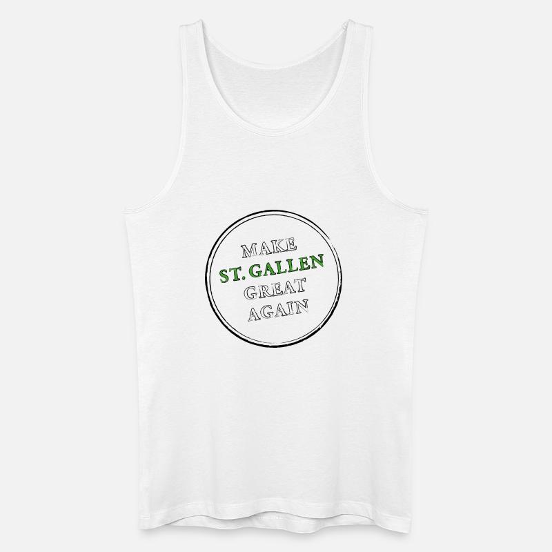 make ST GALLEN great again - Männer Bio Tank Top - Weiß