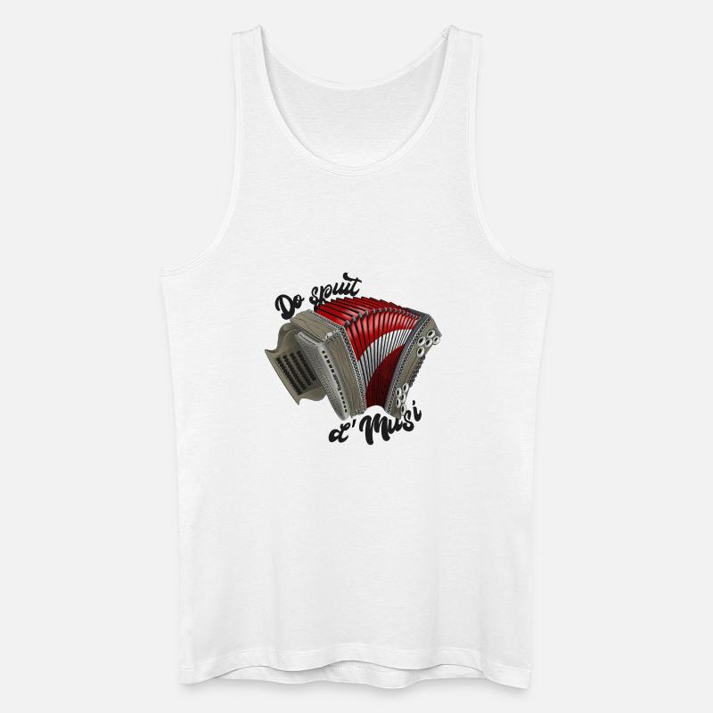 Do spuit d'Musi | ZiachON! - Männer Bio Tank Top - Weiß