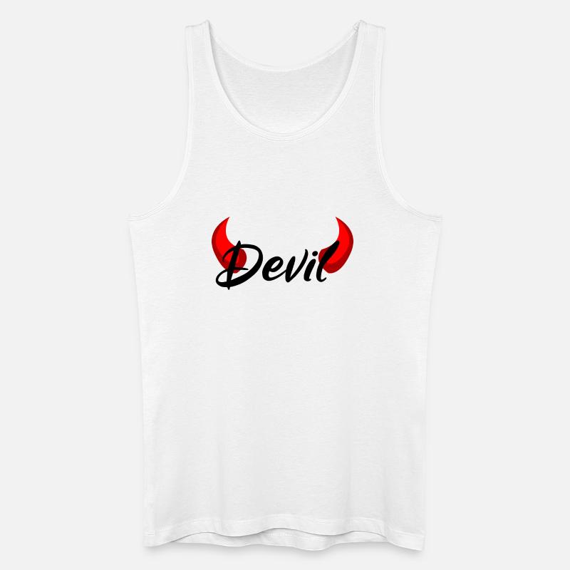 Ich bin ein Teufel - Devil - Männer Bio Tank Top - Weiß