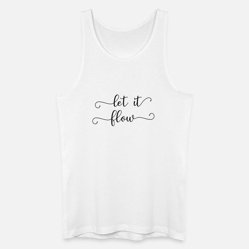 let it flow - Men’s Organic Tank Top - white
