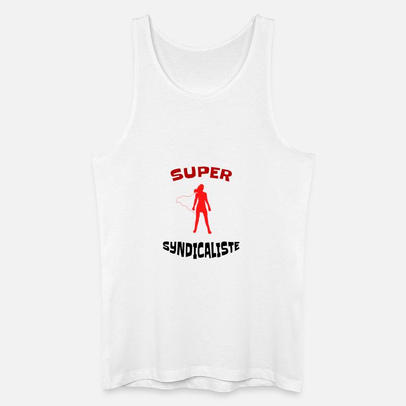 Super Gewerkschafter - Idee Geschenk gewerkschaftliche - Männer Bio Tank Top - Weiß