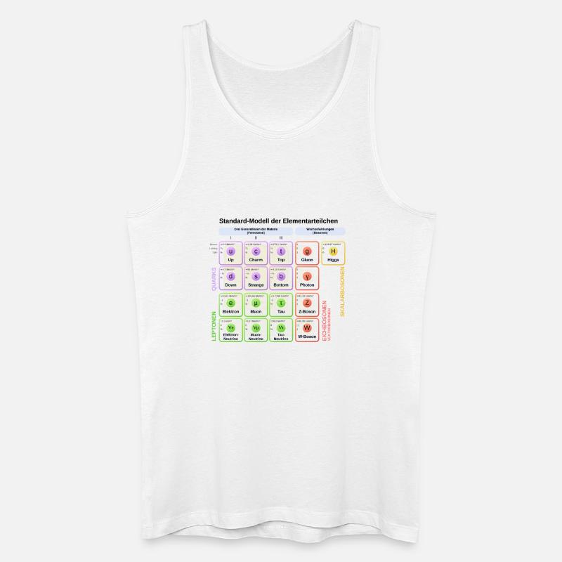Standard-Modell der Elementarteilchen - Männer Bio Tank Top - Weiß