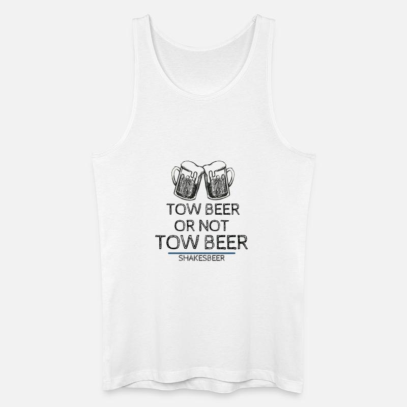 Bier oder nicht Bier - Männer Bio Tank Top - Weiß