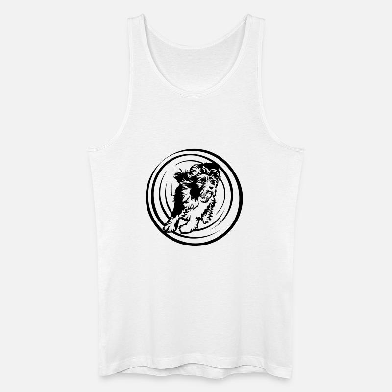 Bearded Collie - Männer Bio Tank Top - Weiß