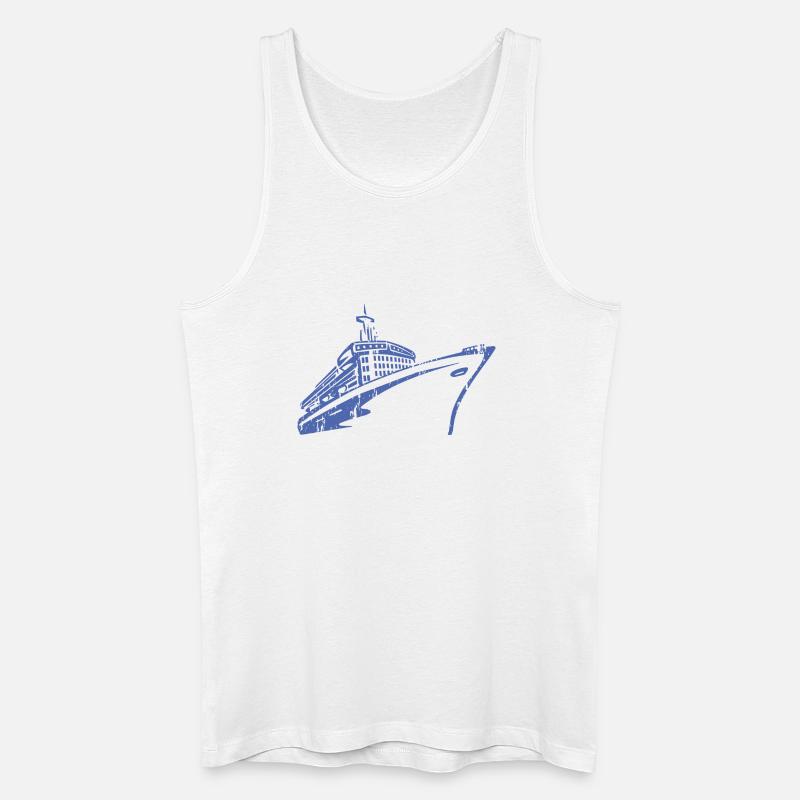 Kreuzfahrtschiff Kreuzfahrt Schiff Luxus - Männer Bio Tank Top - Weiß