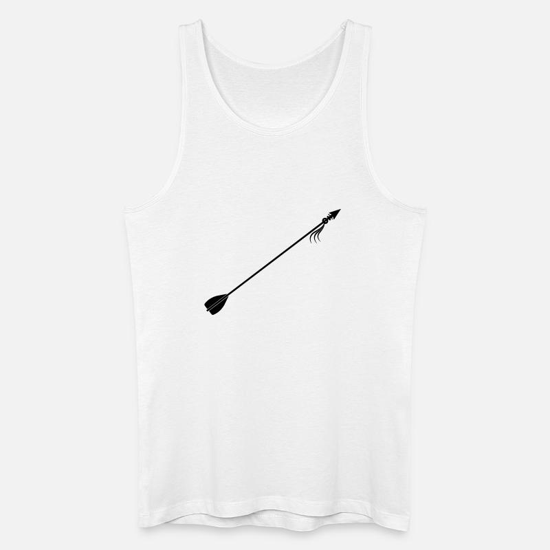 Wikinger-Pfeil - Männer Bio Tank Top - Weiß