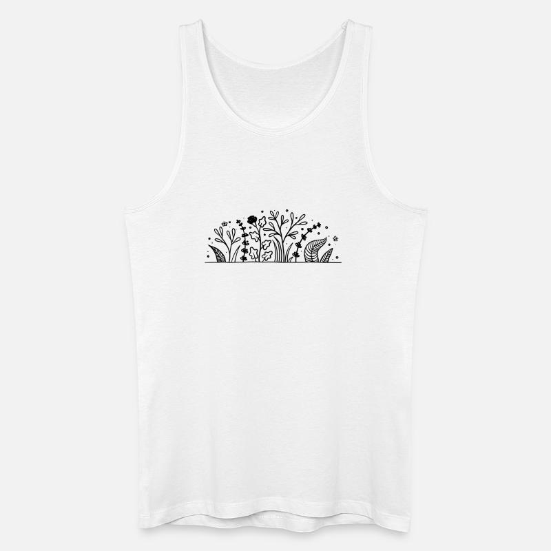 Pflanzen - Männer Bio Tank Top - Weiß