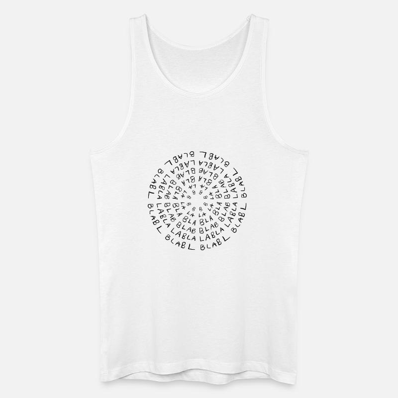 Bla bla bla - Männer Bio Tank Top - Weiß
