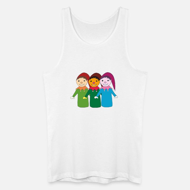 kasper und freunde - Männer Bio Tank Top - Weiß