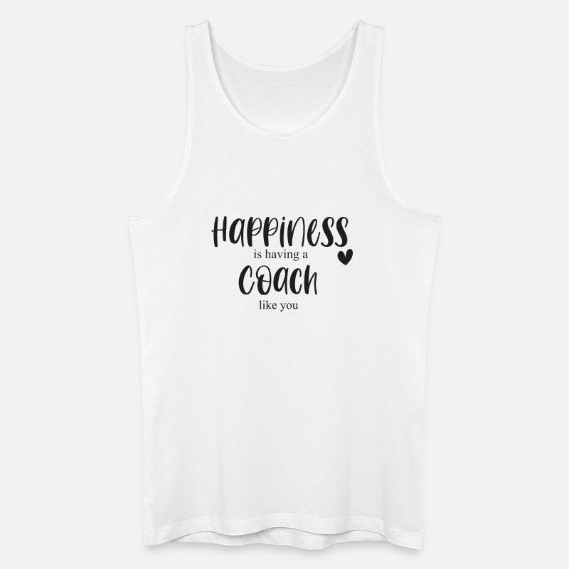 Trainer & Trainerin Glück Geschenk Danke - Männer Bio Tank Top - Weiß