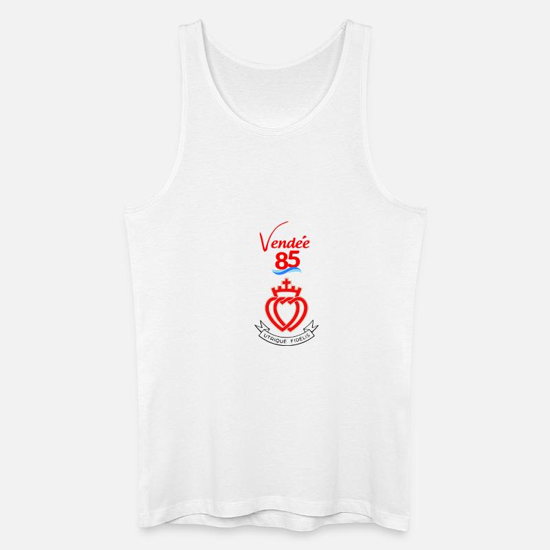 Vendée - Männer Bio Tank Top - Weiß