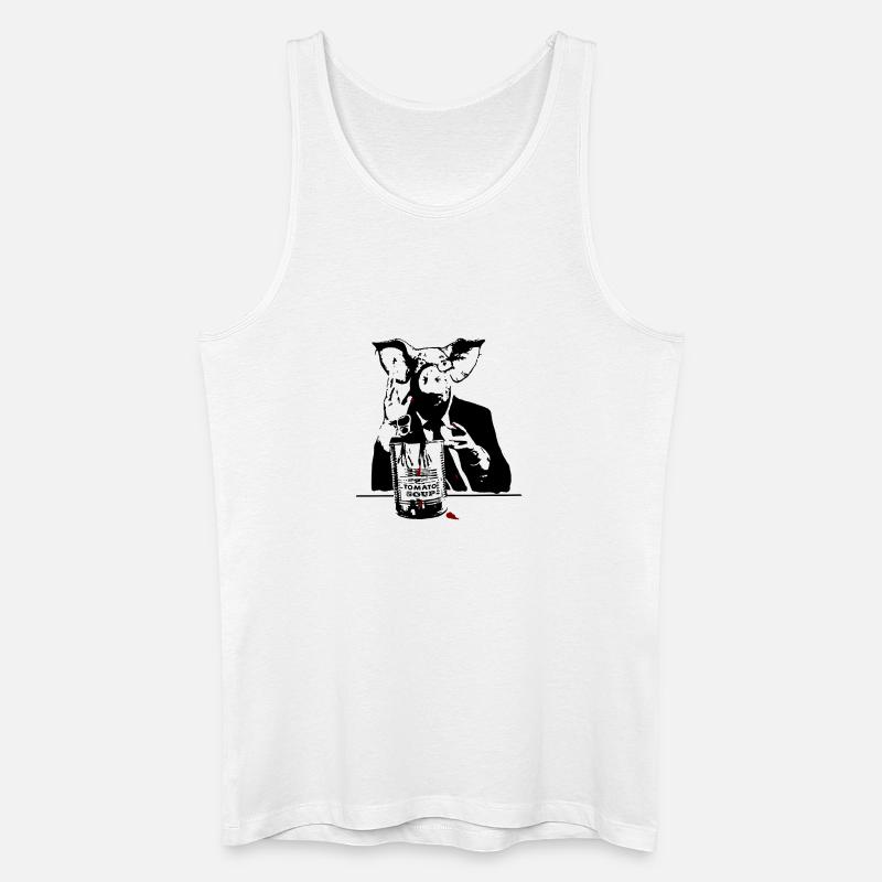 Krieg Schwein - Männer Bio Tank Top - Weiß
