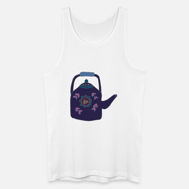 teekanne - Männer Bio Tank Top - Weiß
